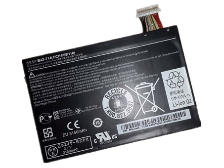 ACER 1ICP4/68/110高品質充電式互換ラップトップバッテリー