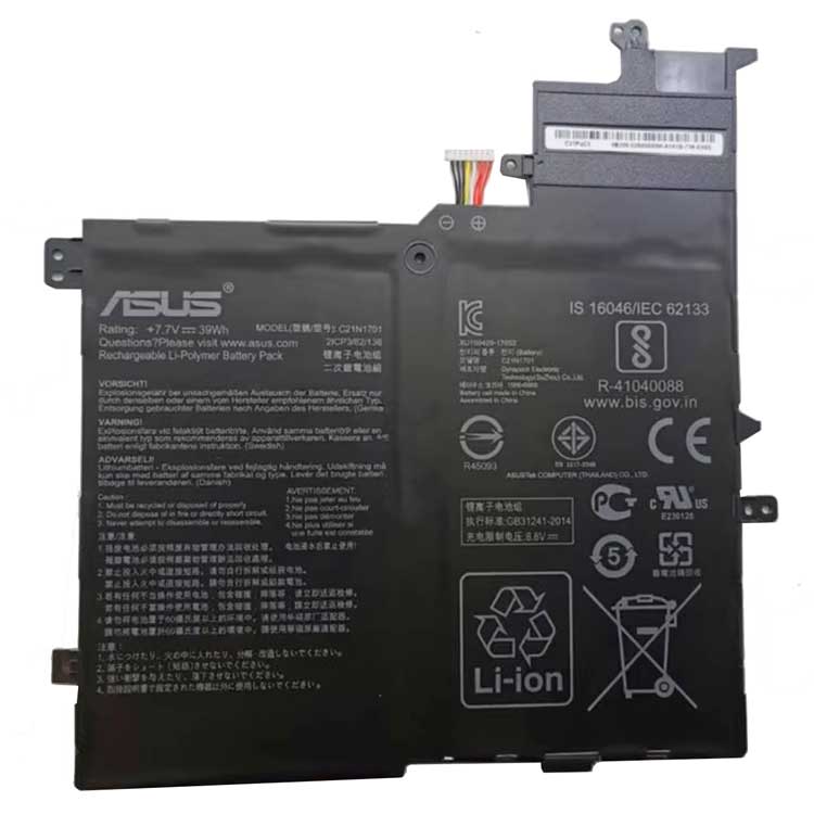 Asus S406UA-BV300T高品質充電式互換ラップトップバッテリー