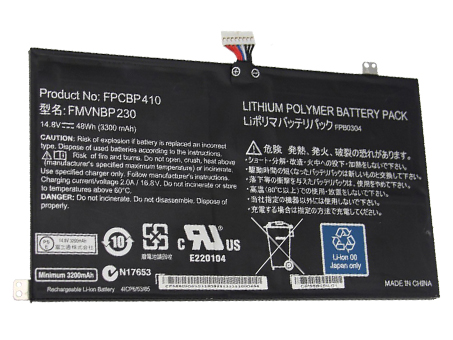 FUJITSU FPCBP410高品質充電式互換ラップトップバッテリー