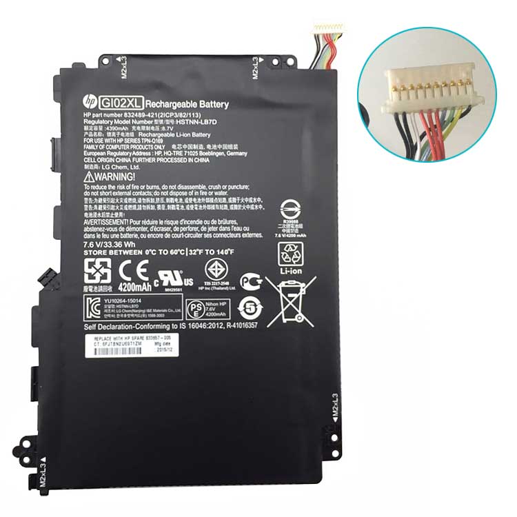 HP 832489-421高品質充電式互換ラップトップバッテリー