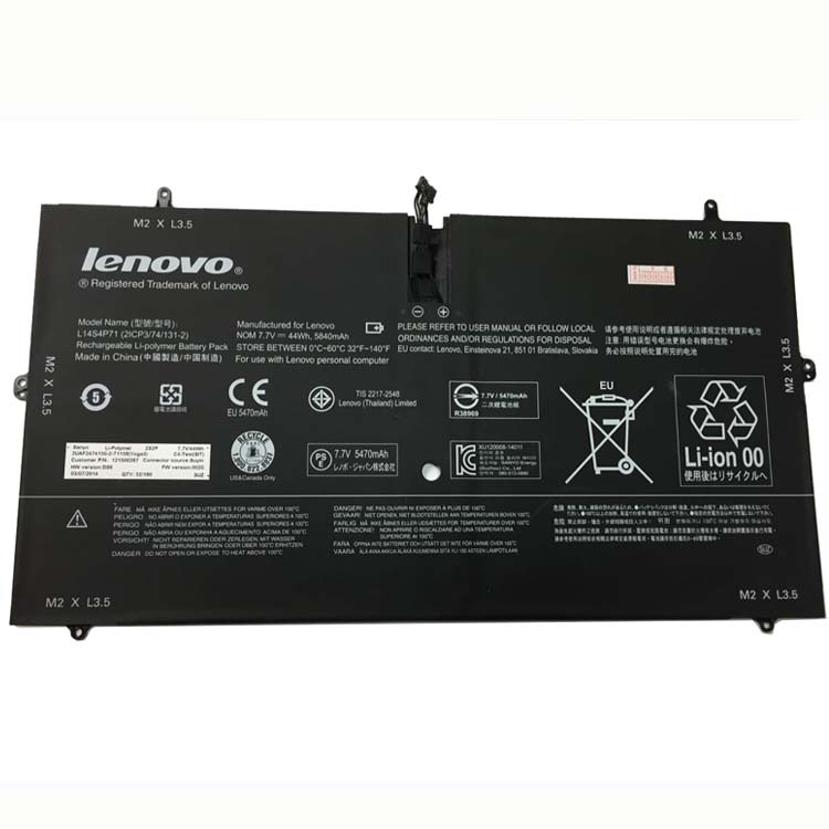 Lenovo Yoga 3 Pro 1370高品質充電式互換ラップトップバッテリー