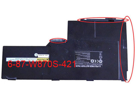 CLEVO 6-87-W87S-421A高品質充電式互換ラップトップバッテリー