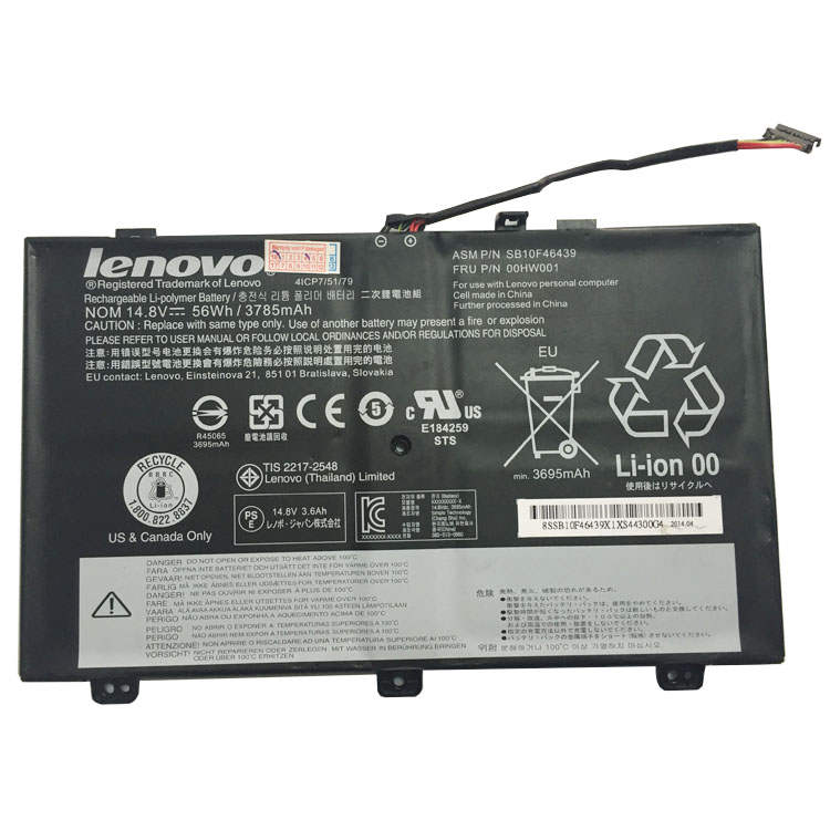 Lenovo 00HW001ラップトップバッテリー激安,高容量ラップトップバッテリー