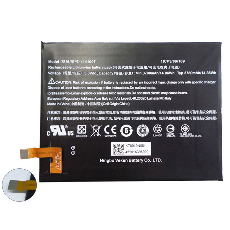 ACER 141007高品質充電式互換ラップトップバッテリー
