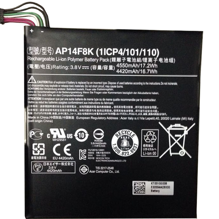 Acer AP14F8Kラップトップバッテリー激安,高容量ラップトップバッテリー