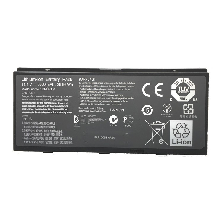 GIGABYTE GND-B30高品質充電式互換ラップトップバッテリー
