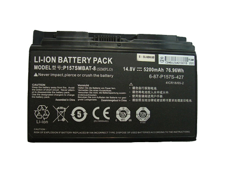 Clevo P157SMBAT-8ラップトップバッテリー激安,高容量ラップトップバッテリー
