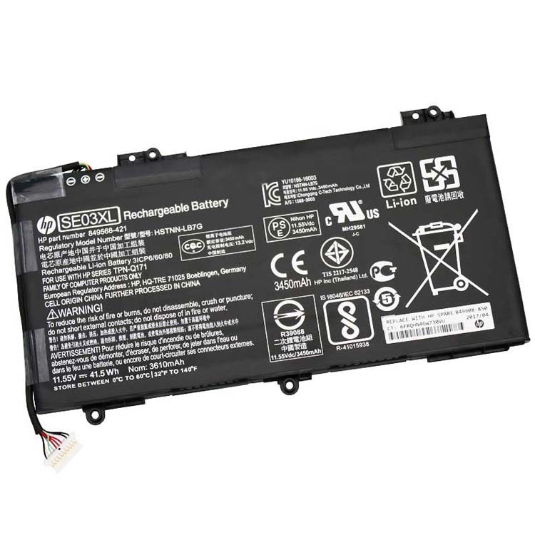Hp SE03XLラップトップバッテリー激安,高容量ラップトップバッテリー