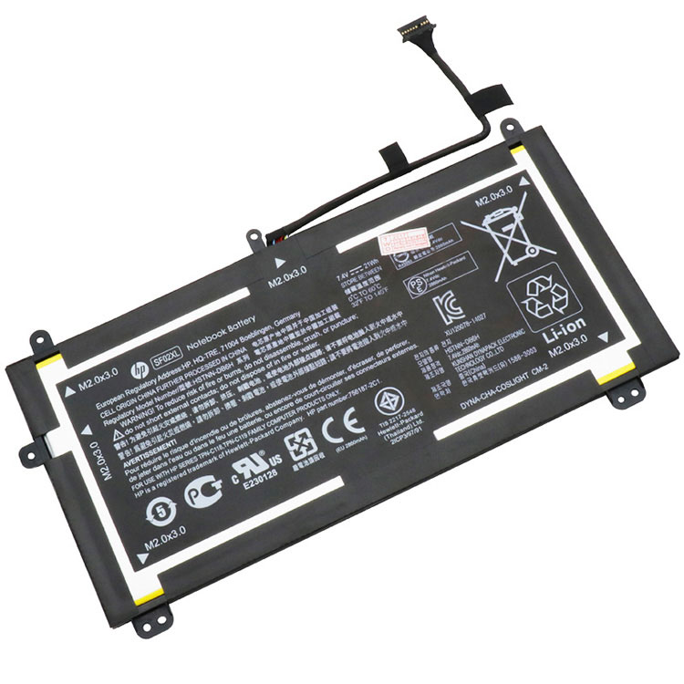Hp SF02XLラップトップバッテリー激安,高容量ラップトップバッテリー